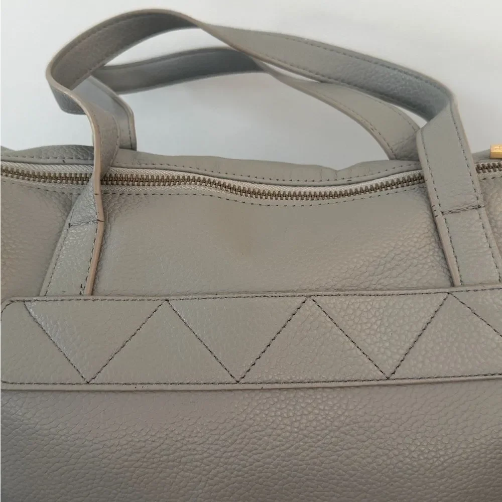 Freshly Picked light gray diaper bag